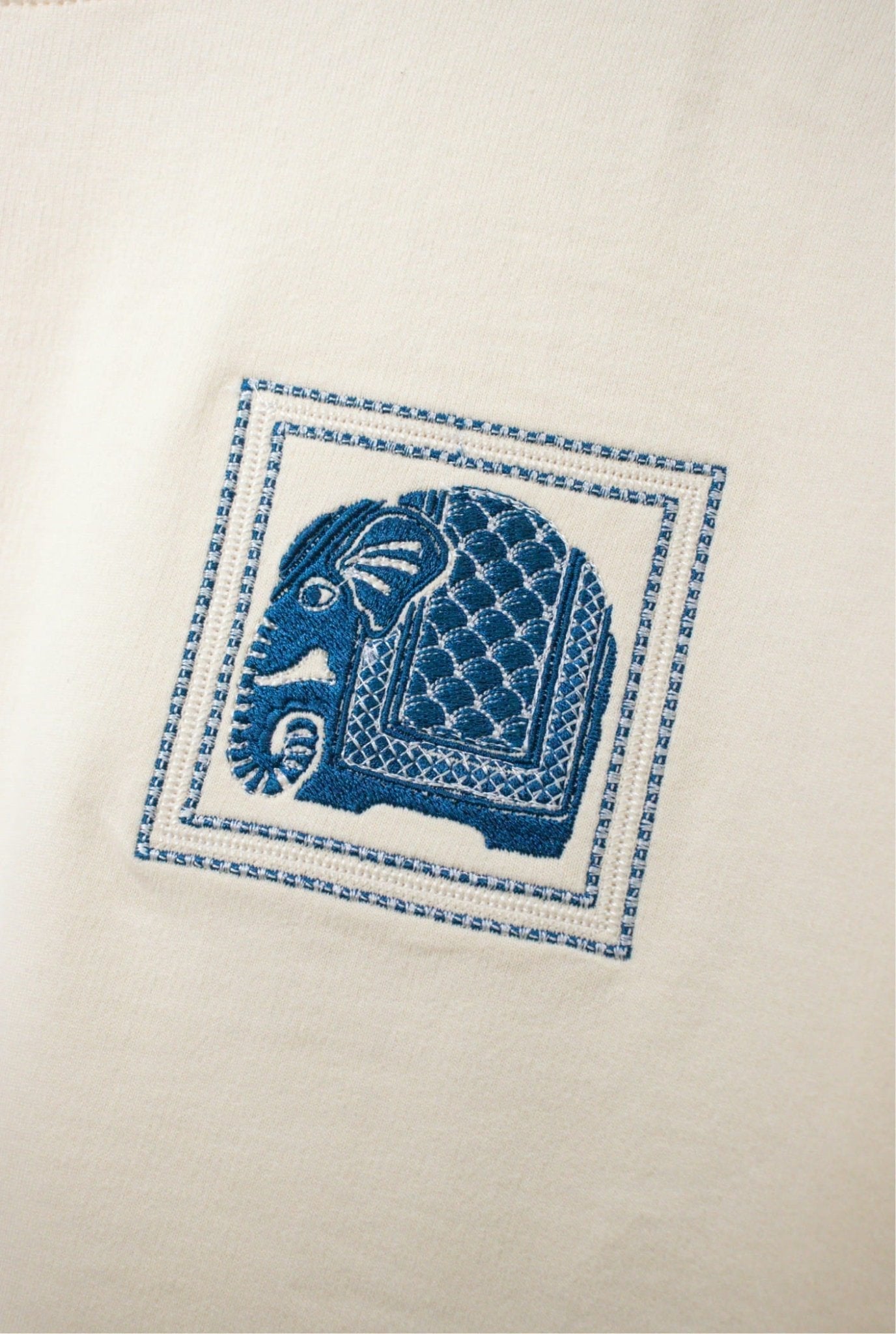 Indian Elephant Embroidered Oversized T-Shirt — AnyaLook Oversized Tshirt
