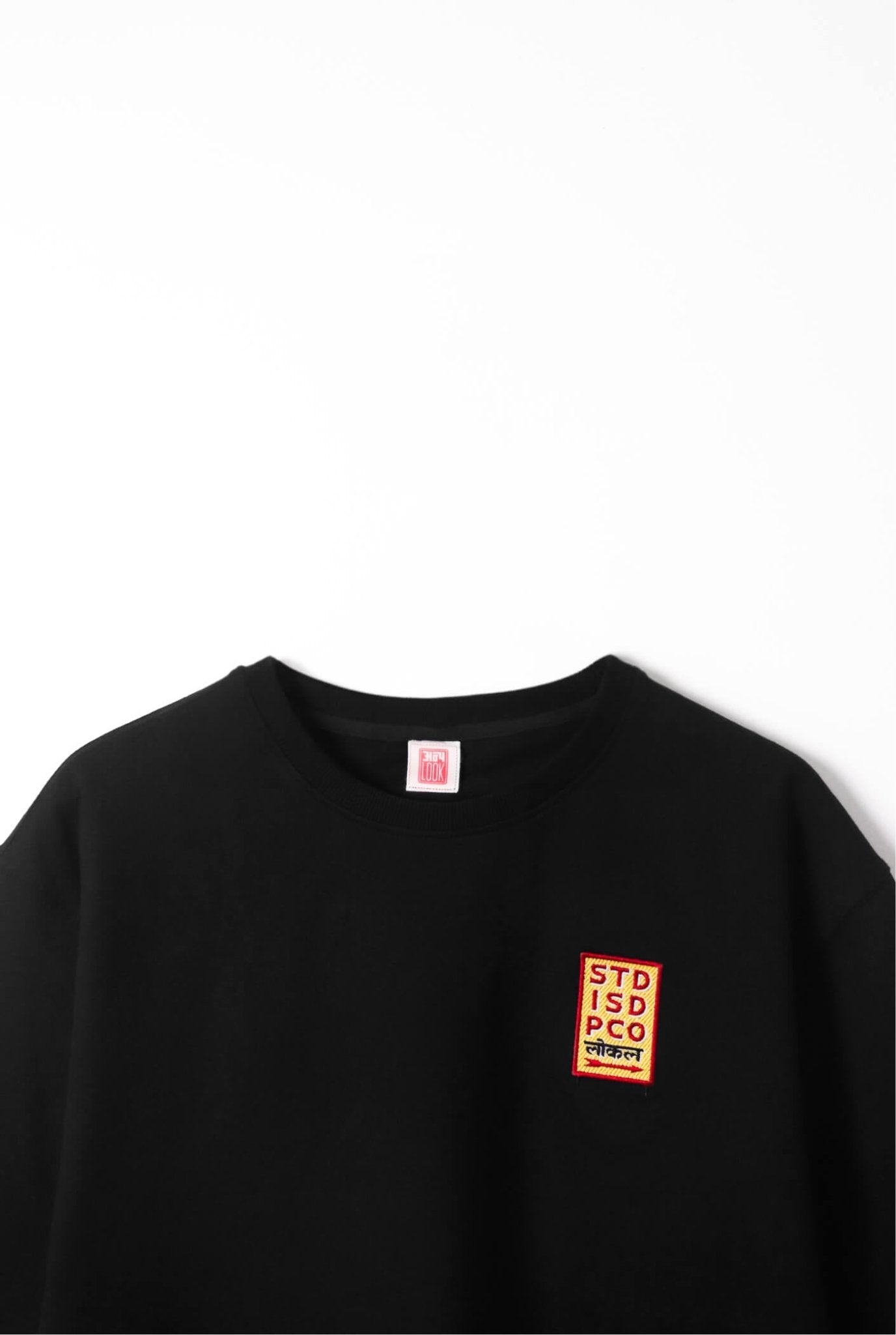 STD ISD PCO Embroidered Oversized T-Shirt — AnyaLook Oversized Tshirt