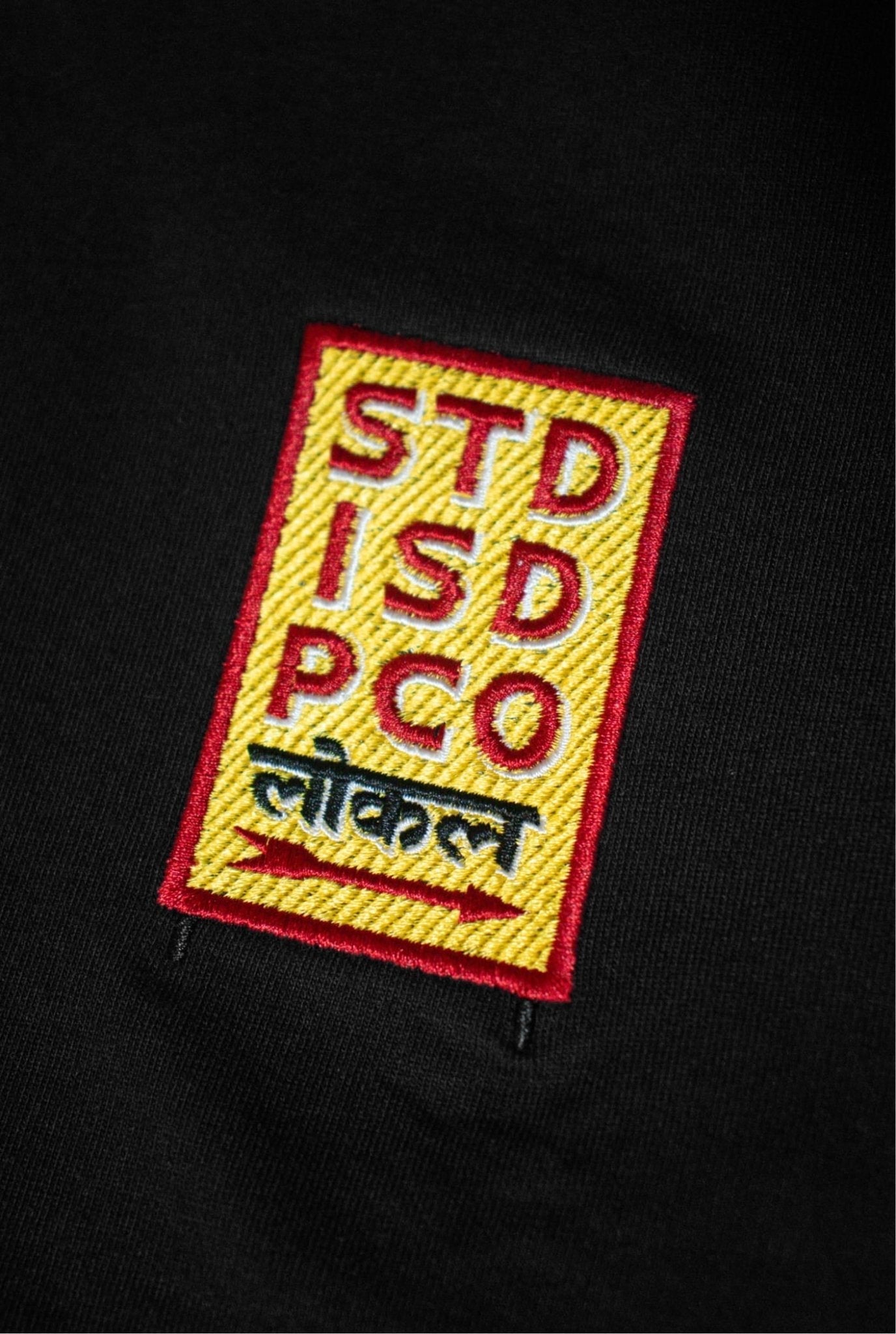 STD ISD PCO Embroidered Oversized T-Shirt — AnyaLook Oversized Tshirt